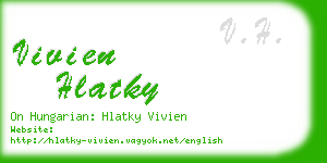 vivien hlatky business card